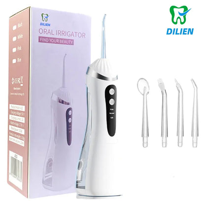 Elevate Your Oral Care with the DILIEN Cordless Portable Dental Water Flosser - Rechargeable Irrigator for Optimal Gum Health and Brilliant Teeth Whitening