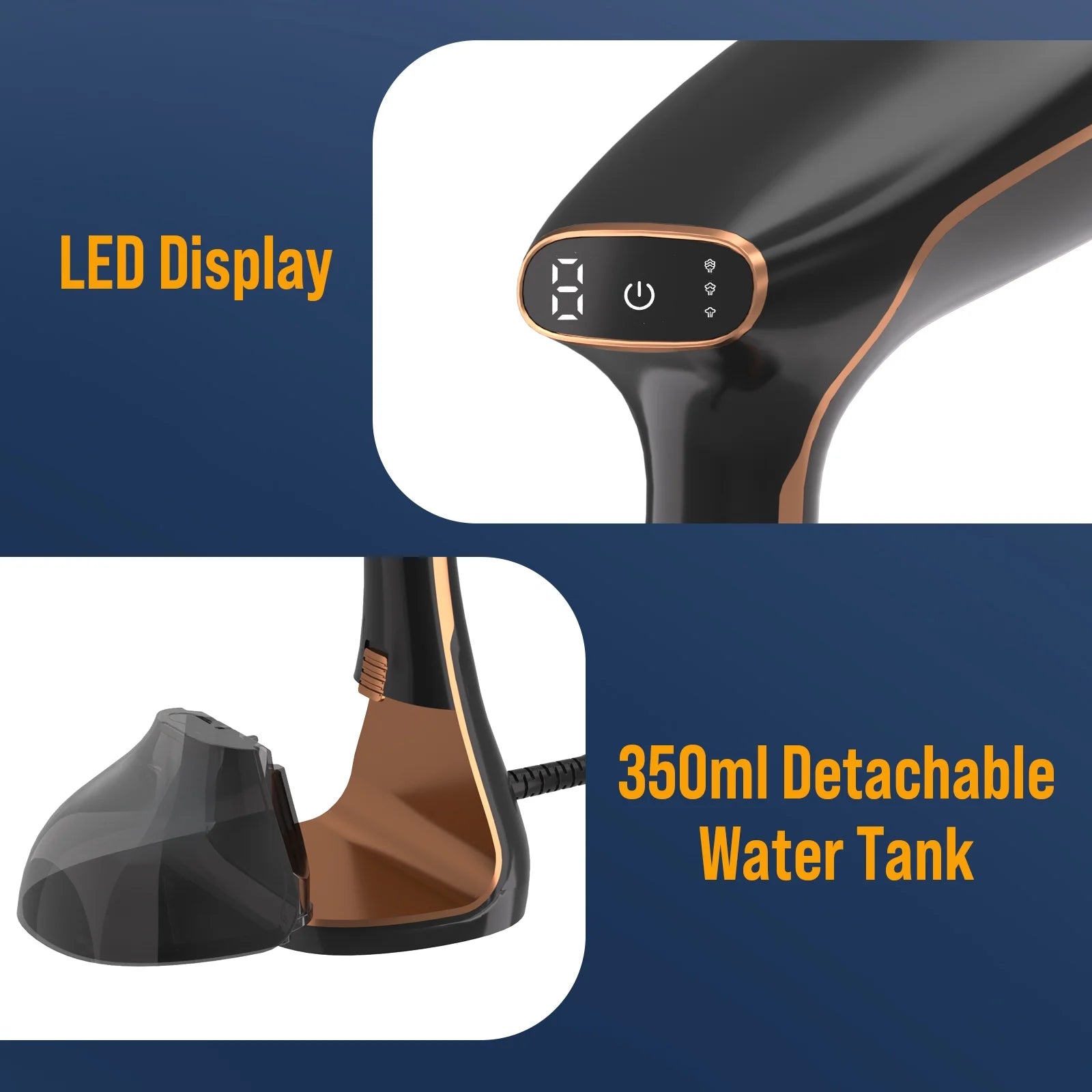Steamer for Clothes 1200W,  Portable Clothes Steamer for Home, Travel, 320Ml Water Tank
