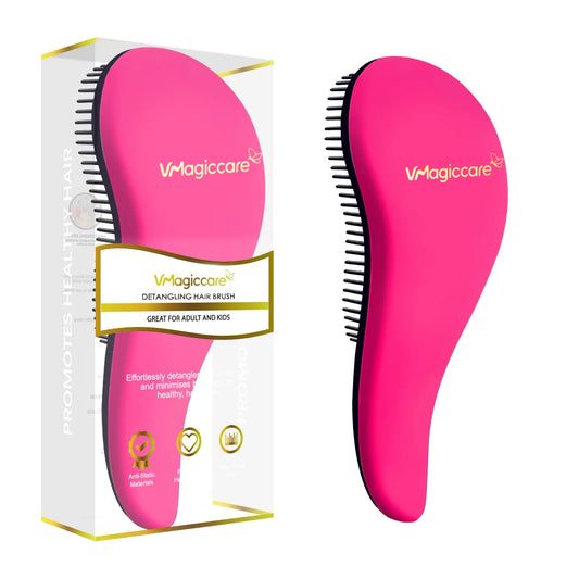 VMAGIC Detangler Brush - Effortlessly Glide Through Wet or Dry Hair with This Professional Beauty Essential for All Hair Types