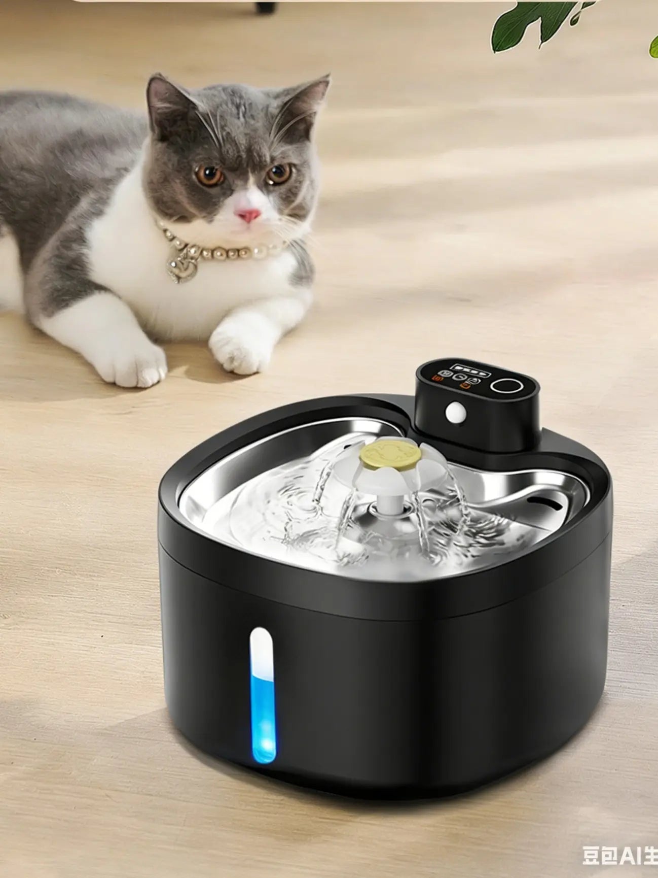 Automatic Pet Water Feeder, 2.6L Electric Pet Water Dispenser for Cats and Dogs, Modern Design, Easy to Use, Automatic Water Feeder