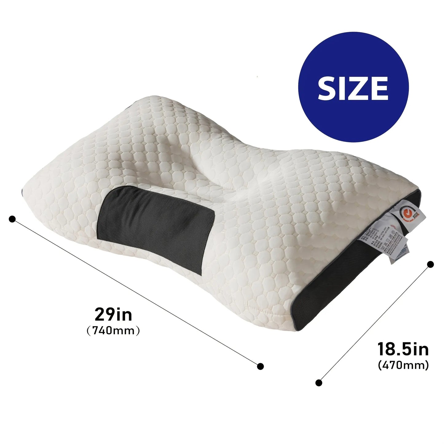 Revolutionize Your Sleep with the Ergonomic Cervical Pillow 2 Pack - Perfect for Side, Back, and Stomach Sleepers!