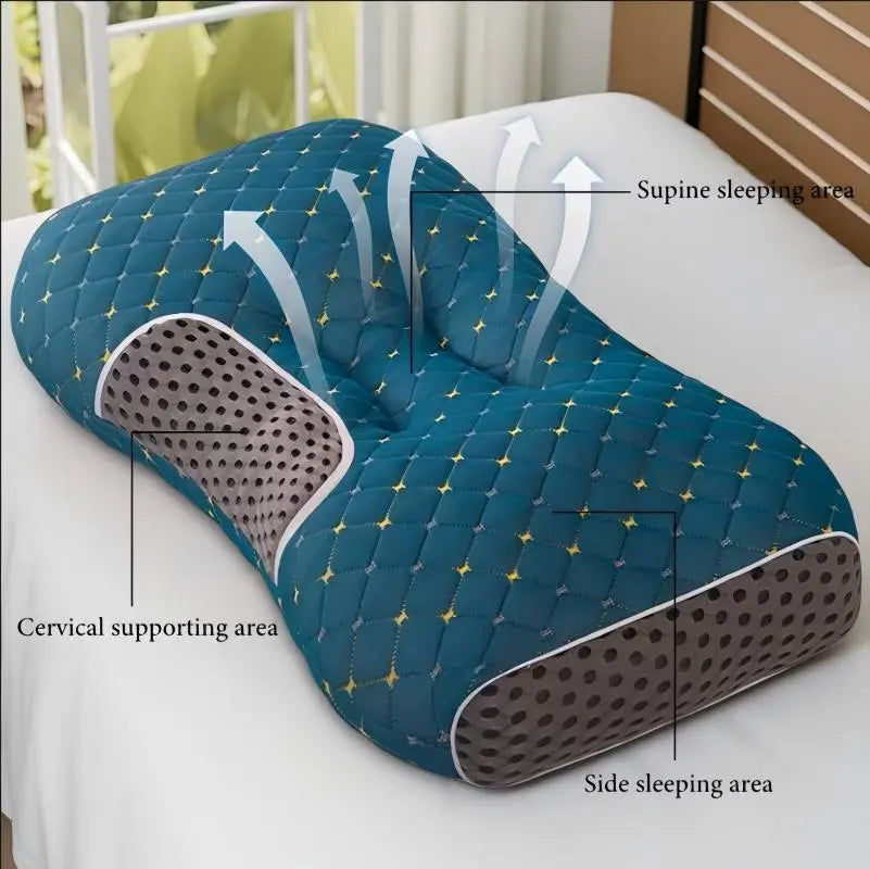 Revolutionize Your Sleep with the Ergonomic Cervical Pillow 2 Pack - Perfect for Side, Back, and Stomach Sleepers!