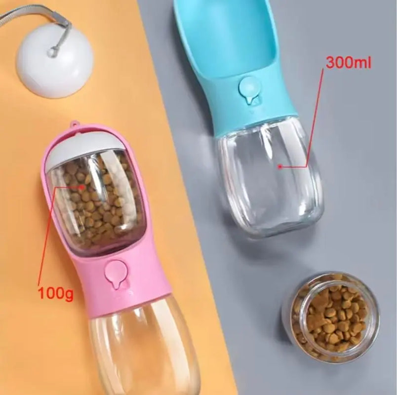 Portable Leak-Proof Water Dispenser for Pets - 19 Oz Travel Bottle for Dogs and Cats