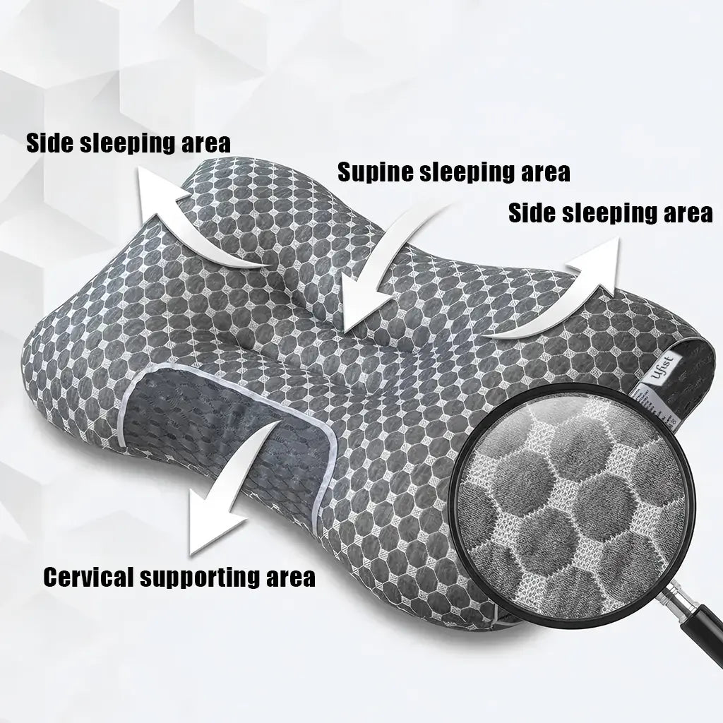 Revolutionize Your Sleep with the Ergonomic Cervical Pillow 2 Pack - Perfect for Side, Back, and Stomach Sleepers!