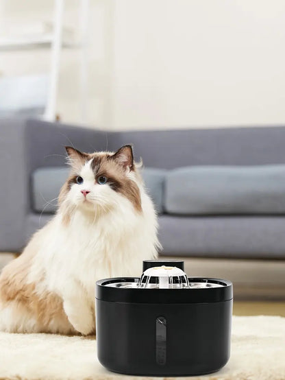 Automatic Pet Water Feeder, 2.6L Electric Pet Water Dispenser for Cats and Dogs, Modern Design, Easy to Use, Automatic Water Feeder