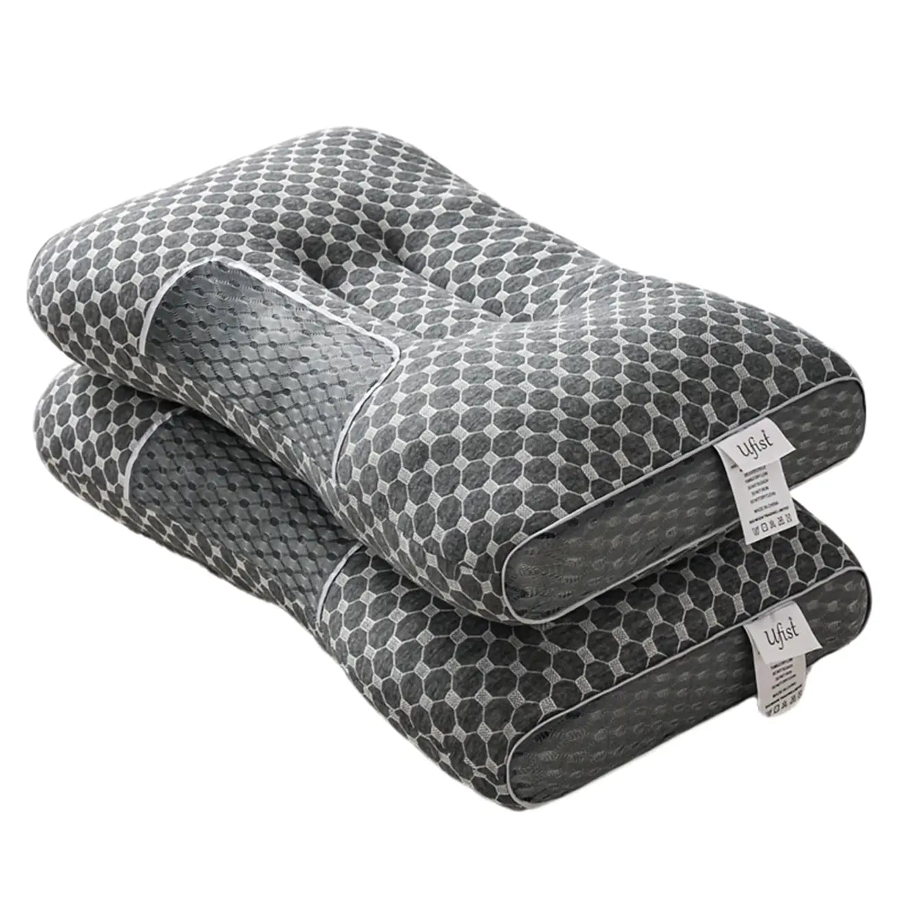 Revolutionize Your Sleep with the Ergonomic Cervical Pillow 2 Pack - Perfect for Side, Back, and Stomach Sleepers!