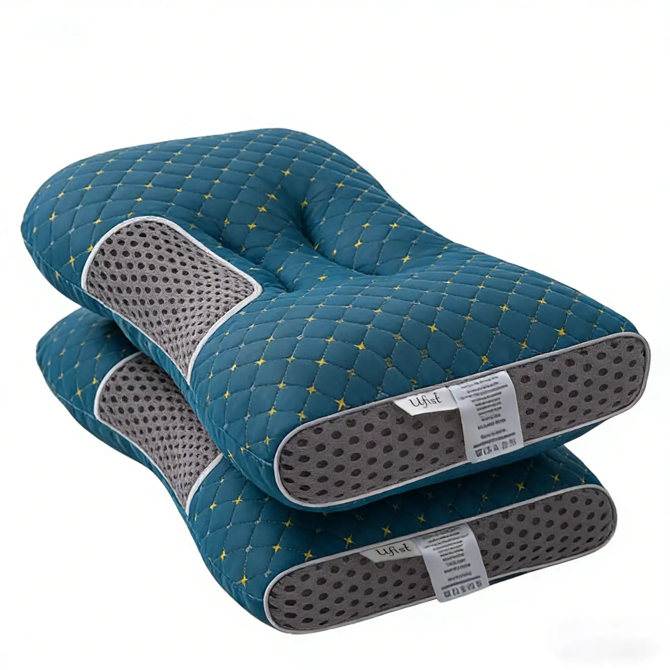 Revolutionize Your Sleep with the Ergonomic Cervical Pillow 2 Pack - Perfect for Side, Back, and Stomach Sleepers!