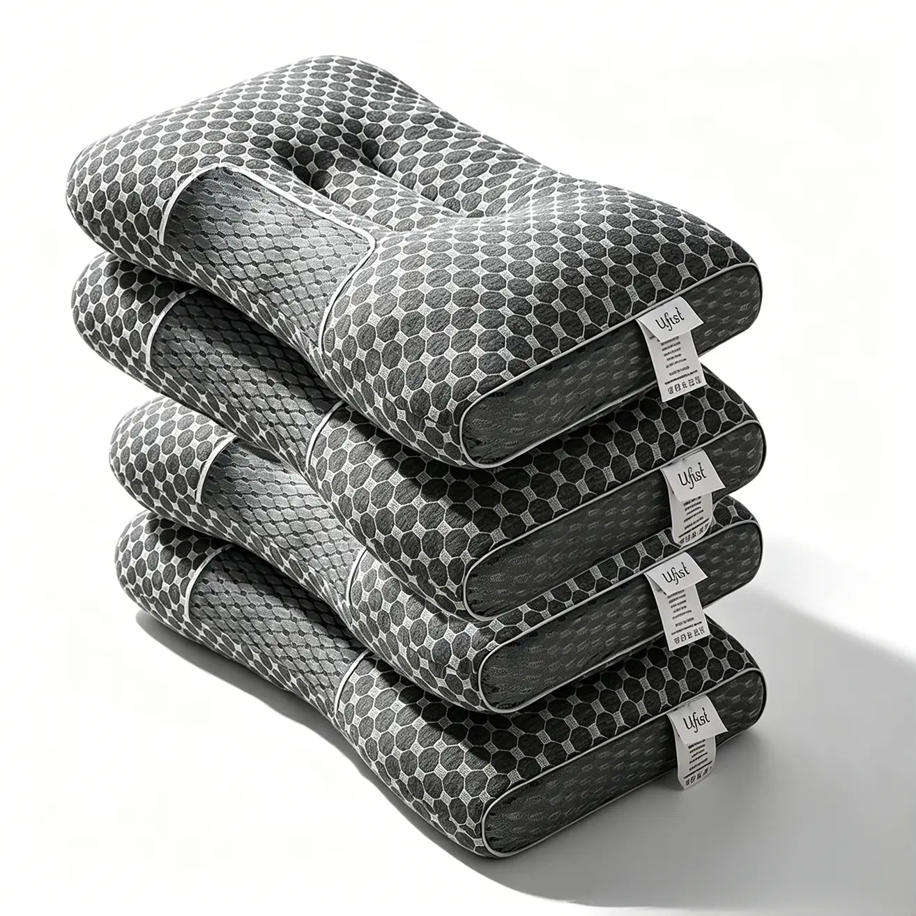 Revolutionize Your Sleep with the Ergonomic Cervical Pillow 2 Pack - Perfect for Side, Back, and Stomach Sleepers!